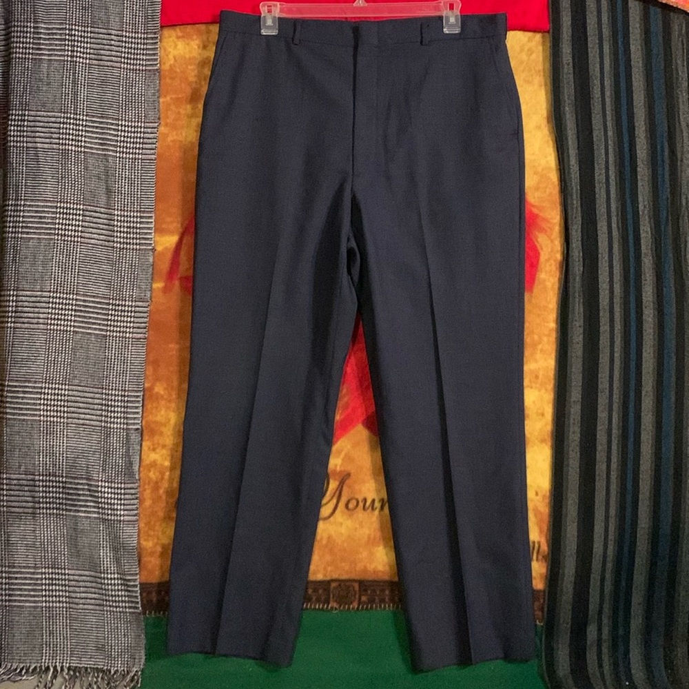 Lands' End Men's Navy Dress Pants